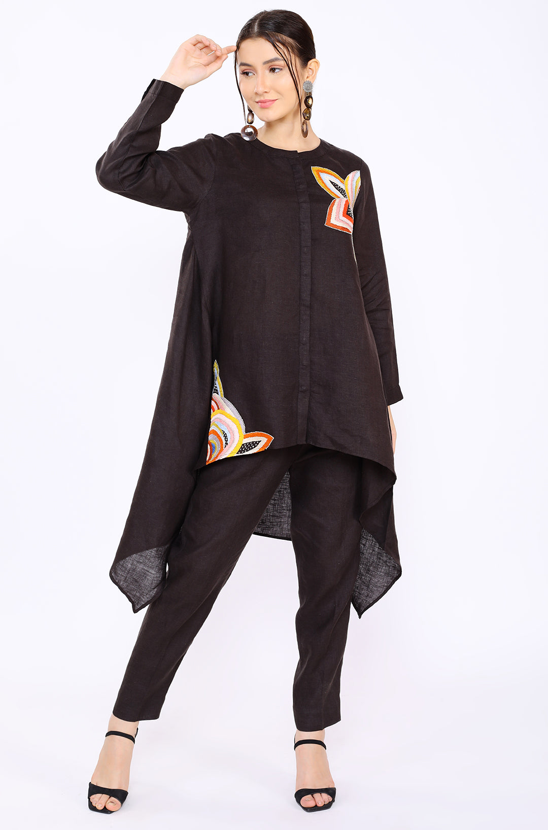 Choco Embroidered Lounge Tunic