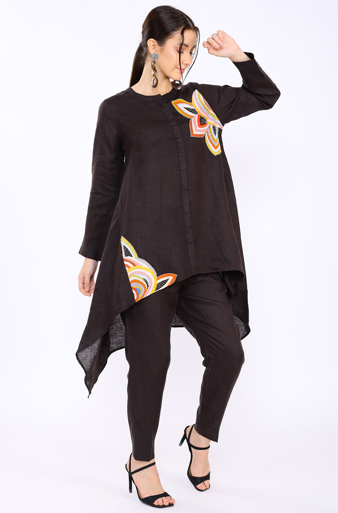 Choco Embroidered Lounge Tunic