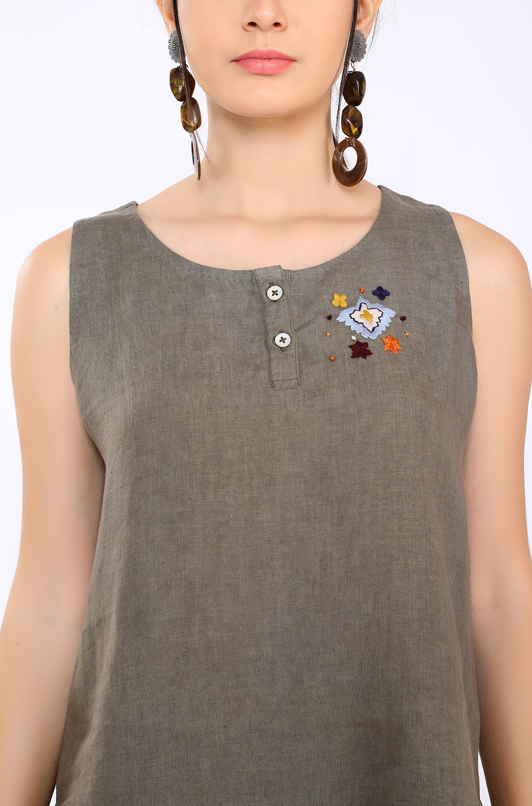 Sage Lounge Sleeveless Top