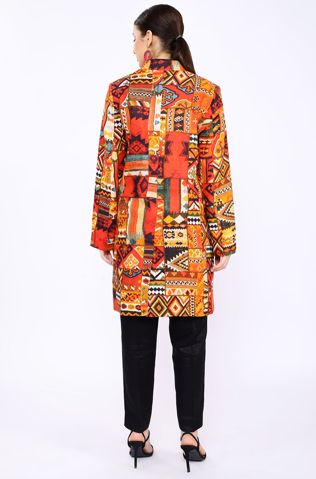 Patch Digital Print Twill Lounge Jacket