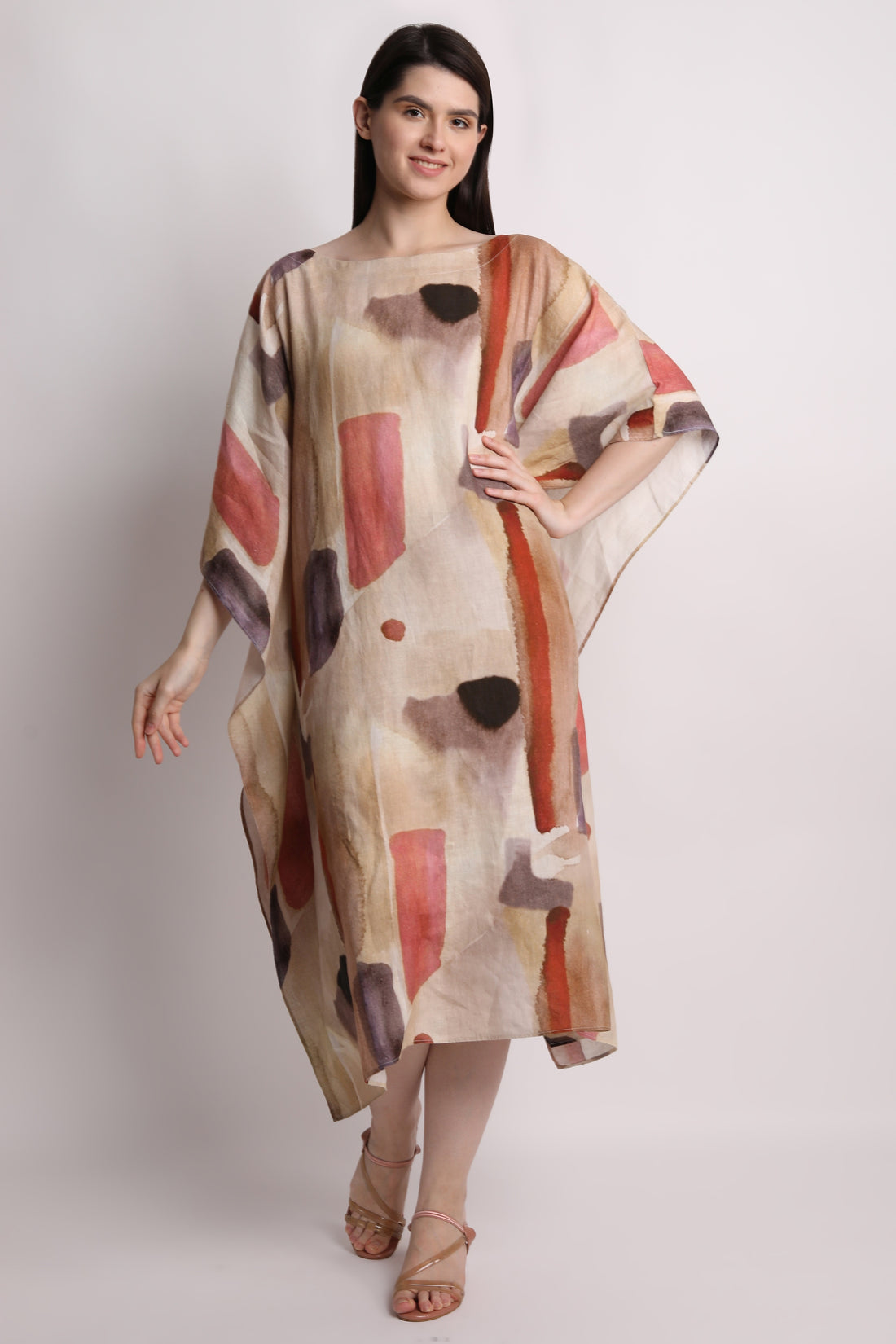 Long Printed Kaftan