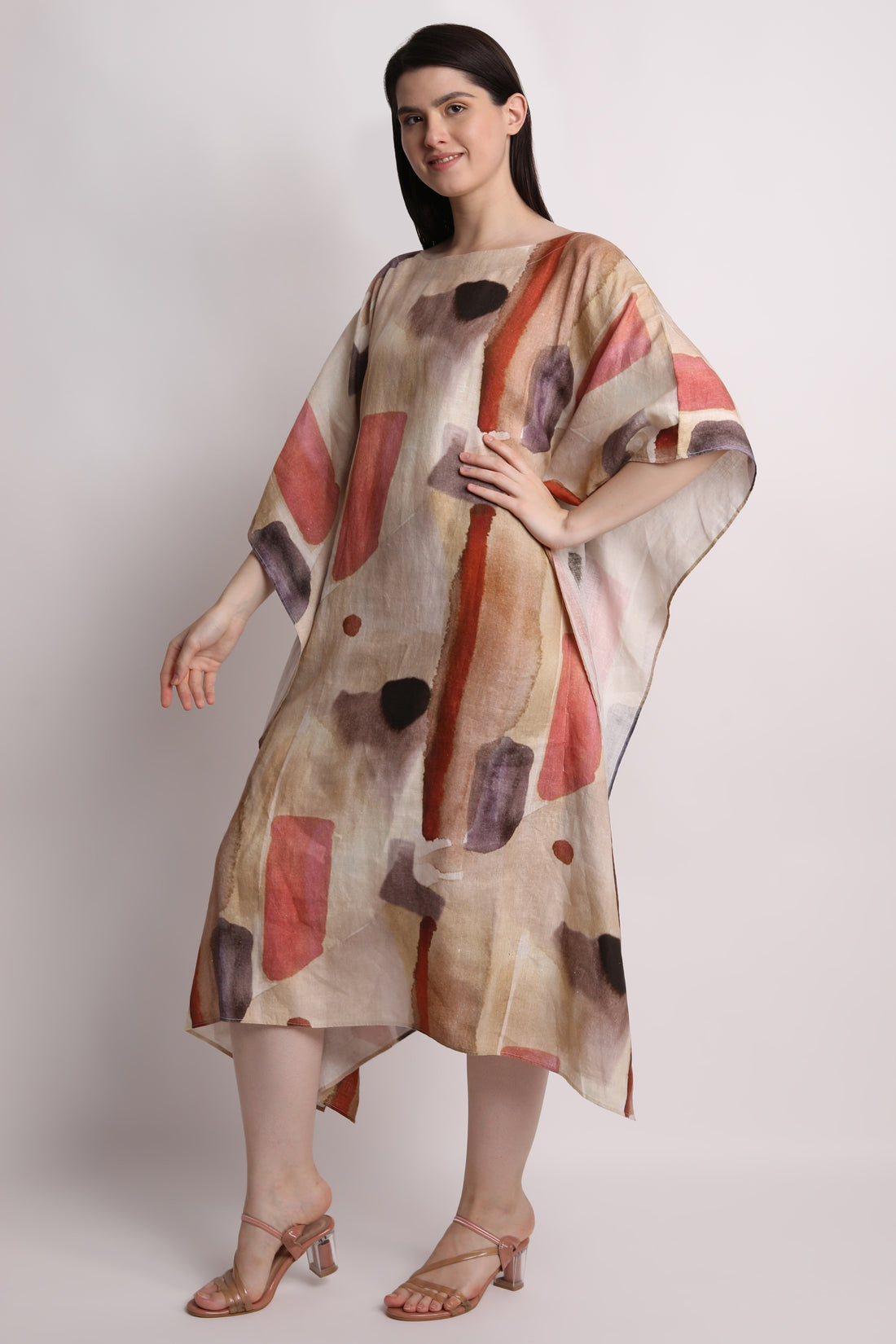 Long Printed Kaftan