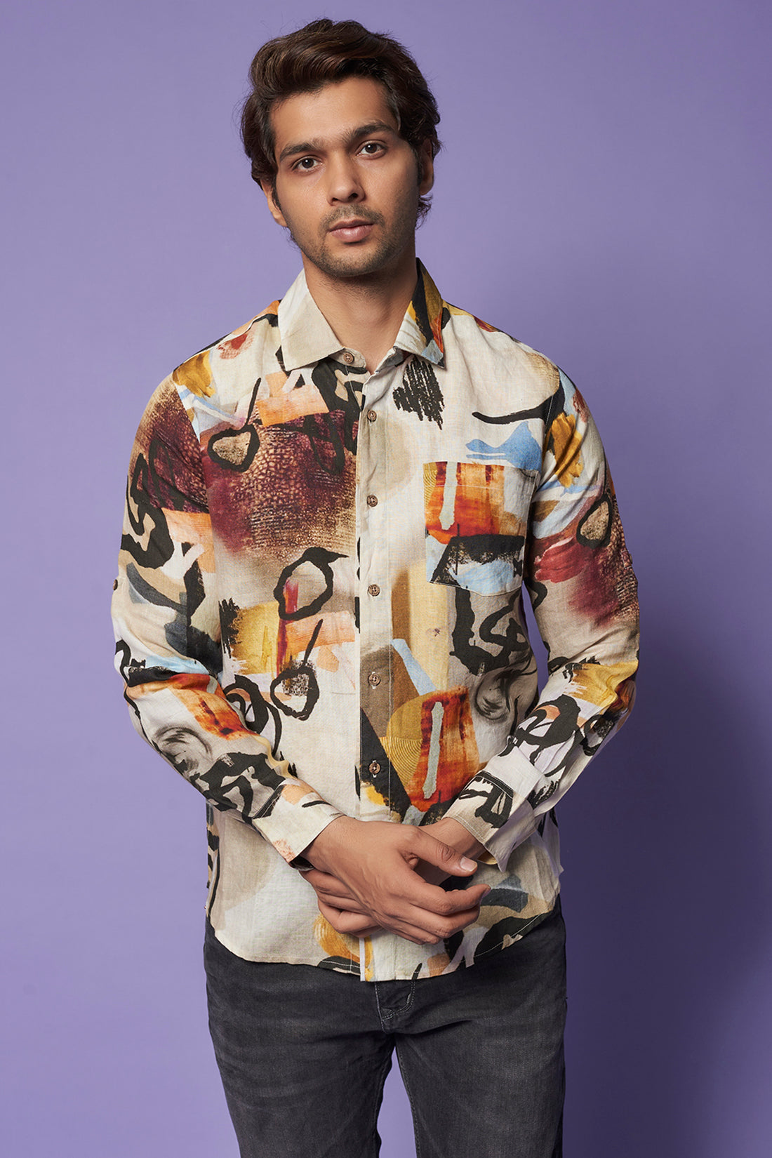 Big Graffiti Print Shirt